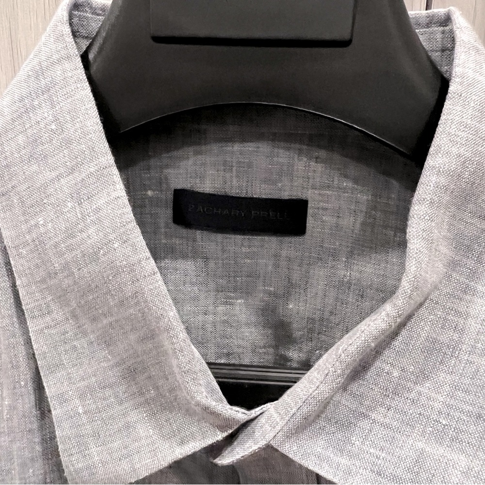 Zachary Prell Short-Sleeve Linen Shirt